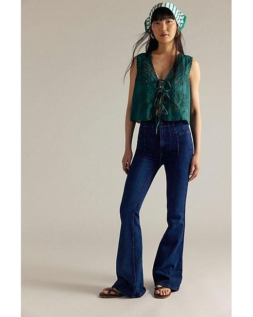 Free People Blue Jeans Évasés Jayde