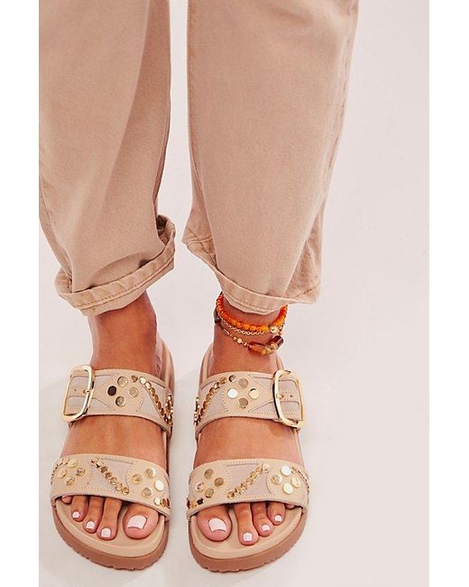 Free People Pink Revelry Studded Sandals