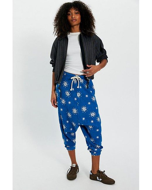 One Teaspoon Blue Supernova Jersey Harem Pants