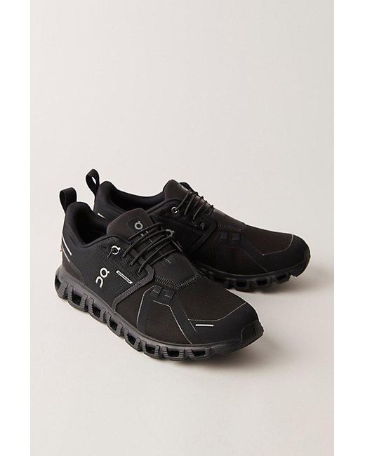 On Shoes Black Cloud 6 Waterproof Sneakers