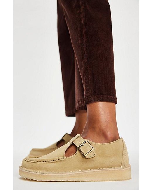 Clarks Brown Nomad T-Bar Wallabees