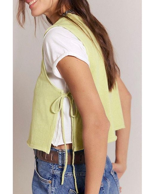Free People Blue Harnie Tank Top