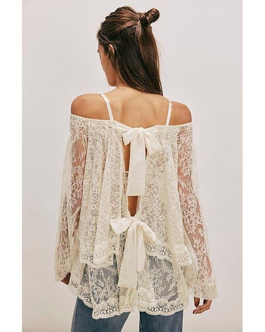 Free People Gray Goldie Knit Top