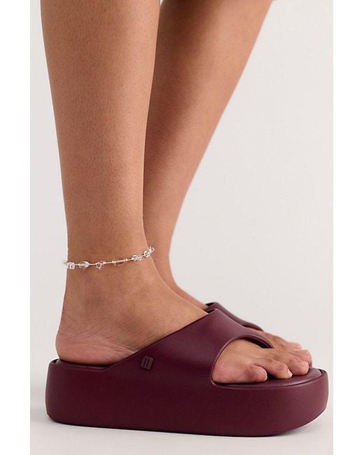 Melissa Red Free Platform Thong Sandals