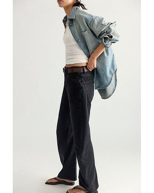 Agolde Black Spiral Twisted Seam Jeans