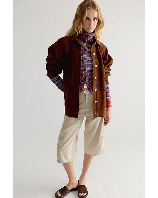 Free People Purple We The Free Alyson Striped Cardi