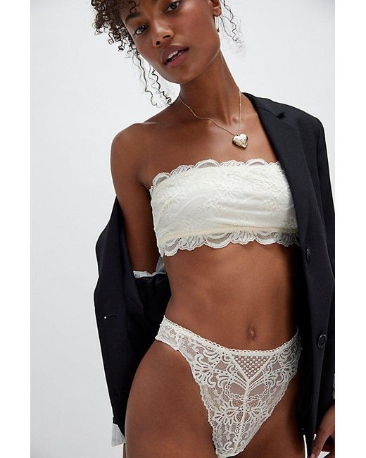 Intimately By Free People Brown Last Dance Lace Bandeau By
