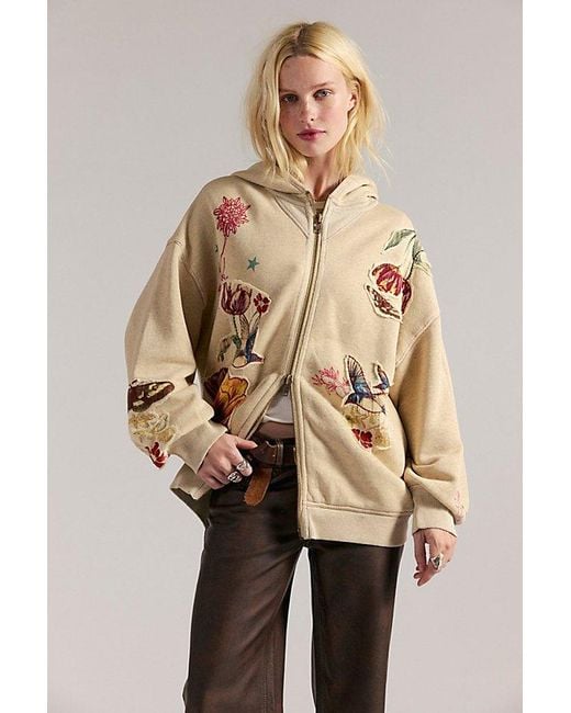 Free People Natural Grandma's Garden Hoodie