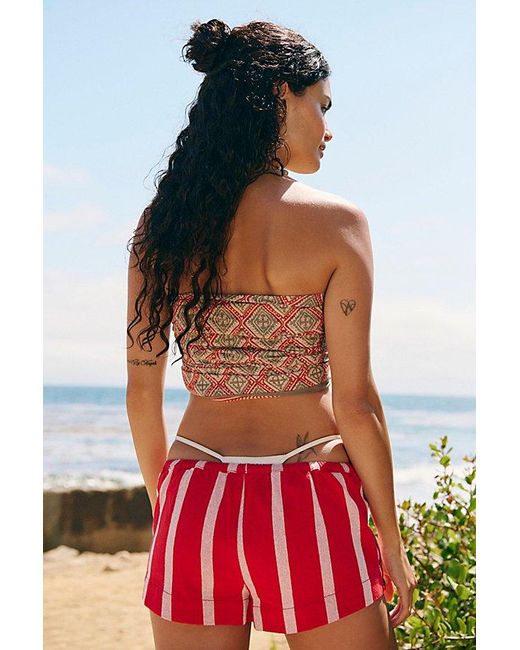 free-est Red Hot Hot Hot Micro Shorts By