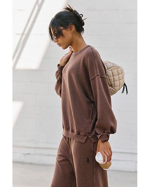 Fp Movement Brown All Star Solid Pullover