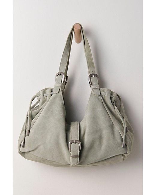 Free People Green Serena Cinched Shoulder Bag