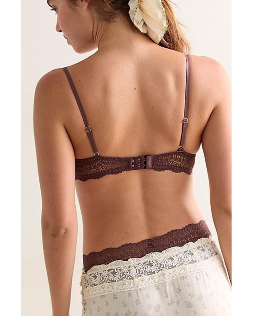 Intimately By Free People Brown This Or That Plunge Underwire Bra By