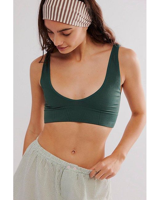 Free People Green Lost On You Bralette