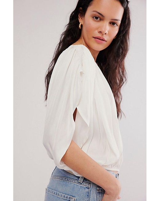 Free People Gray Double Take Top