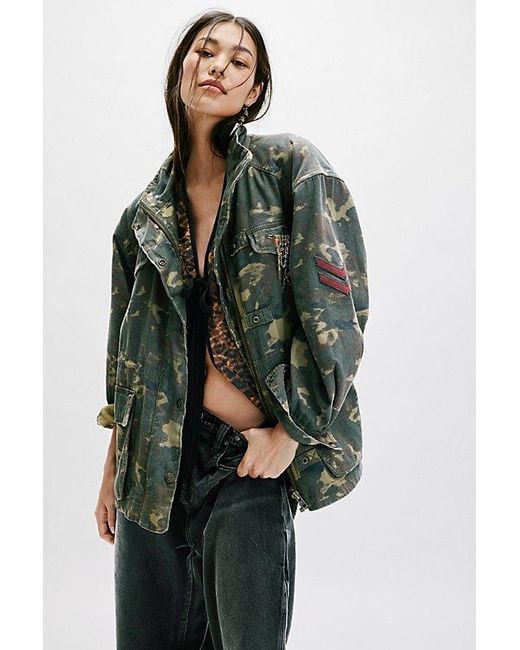 Free People Multicolor Arya Utility Camo Jacket