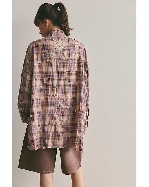 Free People Multicolor Tinsley Long Sleeve Top