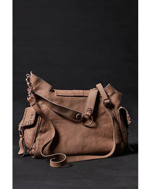 Free People Brown Leigh Distressed Tote