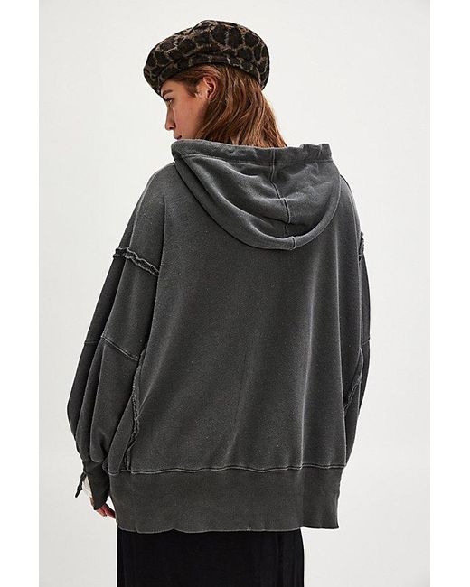 Free People Black Camden Hoodie Pullover