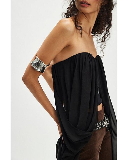 Bec & Bridge Black Amiah Drape Top