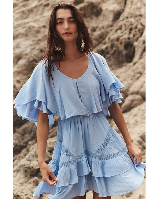 free-est Blue Gabriella Mini Dress By