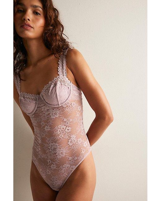 Intimately By Free People Brown All Good Things Bodysuit By