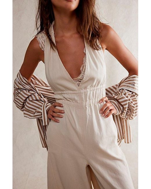 Free People Natural We The Free Sunrays One-Piece