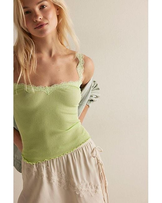 Intimately By Free People Green Spring Fever Cami By