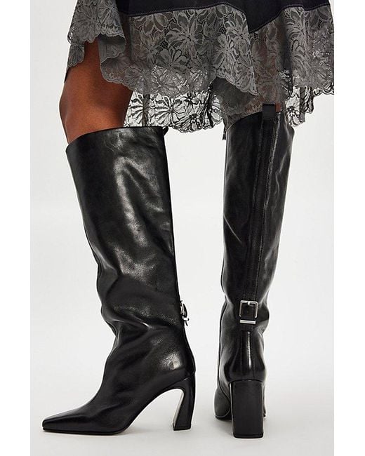 Free People Black Date Night Tall Boots