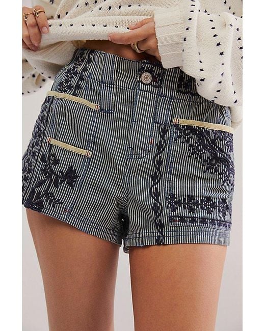 Free People Multicolor Flower In My Pocket Shorts