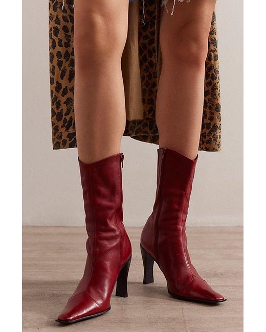 Jeffrey Campbell Brown Sweet Talker Snip Toe Boots