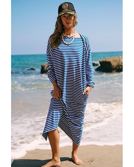 Free People Tivoli Maxi Dress in Blue | Lyst