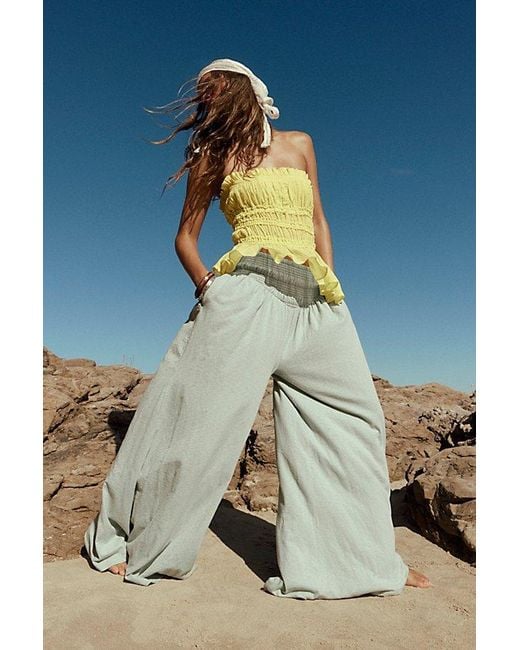 free-est Yellow Daybreak Cotton Tube Top By