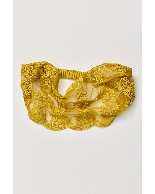 Free People Yellow Xl Solana Lace Headband