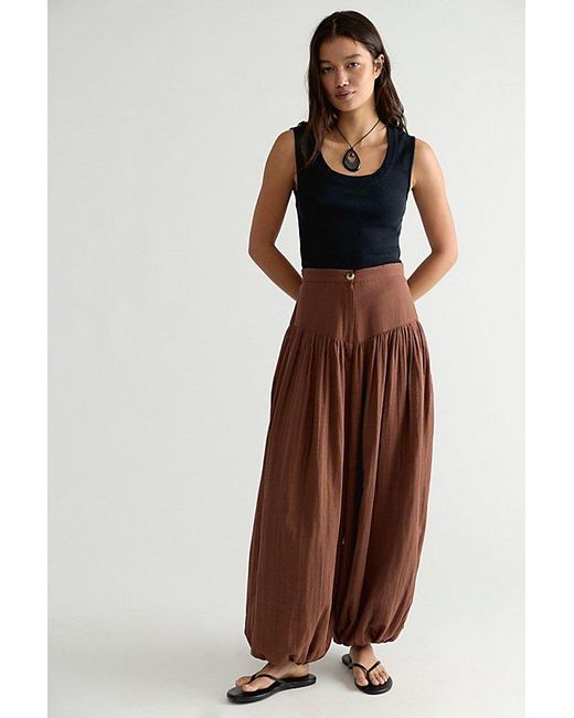 TACH Brown Tach Solid Nova Pants By