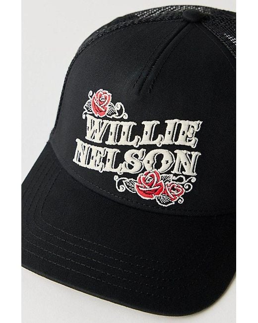 American Needle Black Willie Nelson Valin Hat