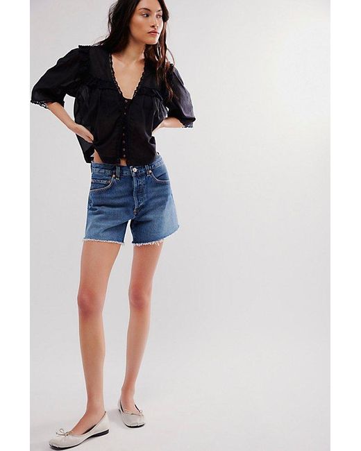 Citizens of Humanity Blue Annabelle Long Shorts