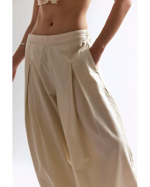 Free People Natural Moonflower Pull-On Balloon Jeans