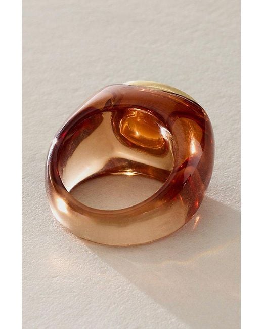 Free People Brown Studio Resin Ring