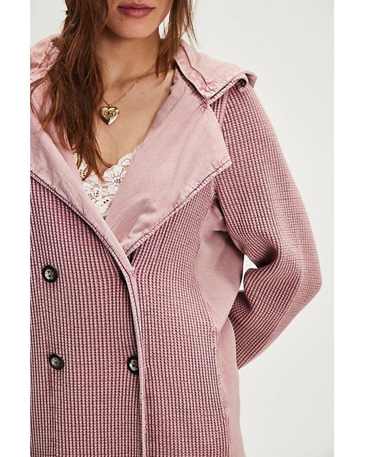 Free People Pink Fp One Landon Jacket