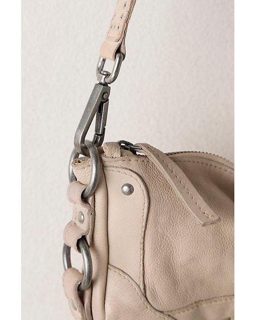 Free People Natural Lillie Leather Shoulder Bag