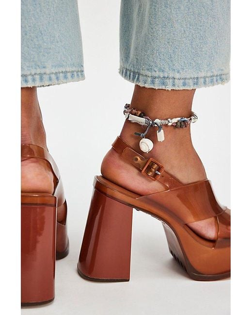 Melissa Blue Dance Slingback Heels