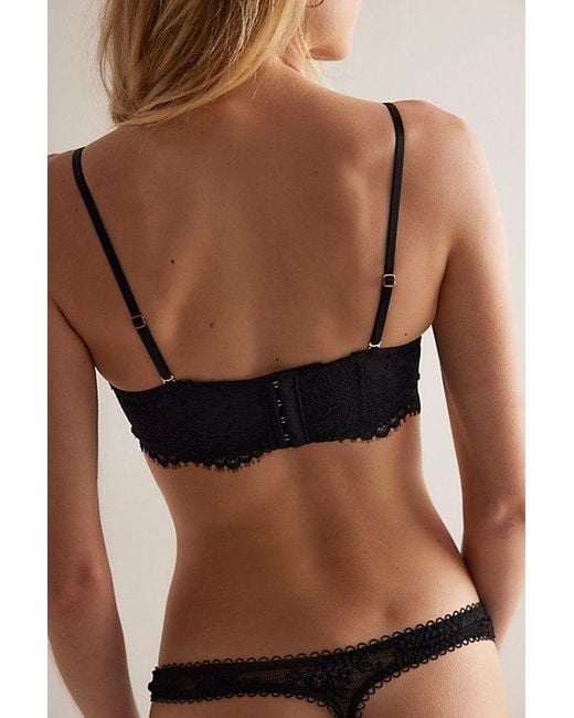 Intimately By Free People Black Sweet Escapes Balconette Underwire Bra By