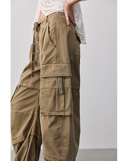 Free People Multicolor We The Free Reef Curved Twill Cargo Pants