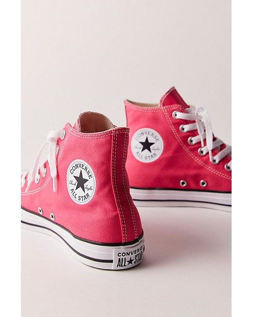 Converse Pink Chuck Taylor All Star Hi Top Sneakers