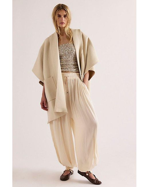 Free People Natural All I Need Cozy Hooded Kimono At In Creme