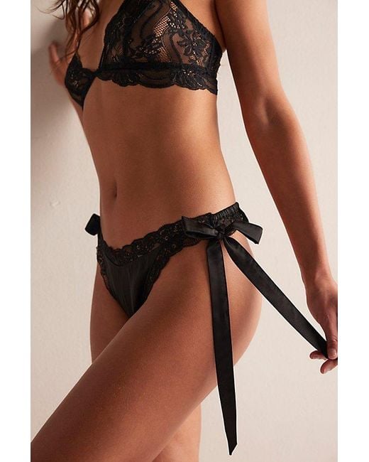 Free People Brown Aurora G-String