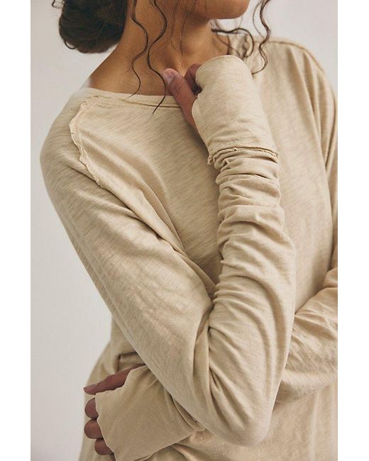 Free People Green Arden Tee