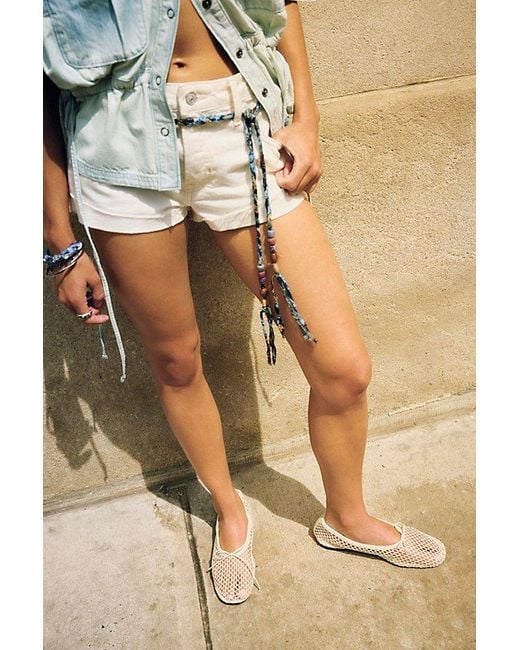 Rebecca Minkoff White Maybe Mesh Flats By
