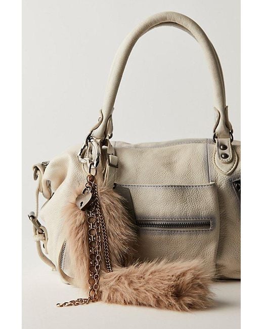 Free People Multicolor Fluffy Tail Bag Charm