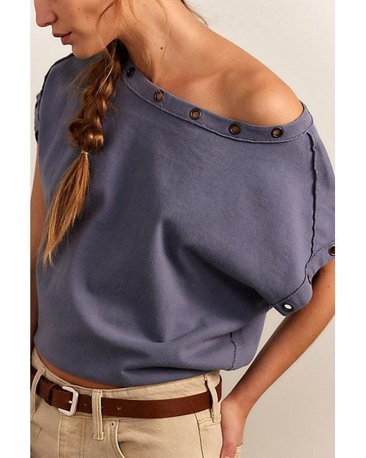 Free People Blue Billie Tee